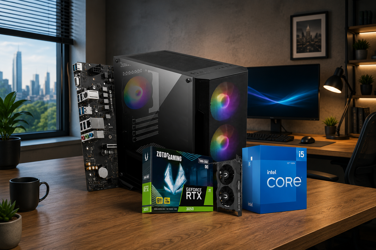 🖥️ Pc de Bureau Gamer Max 506 – i5-12400F, RTX 3050, 16Go RAM, SSD 512Go au meilleur prix en Tunisie